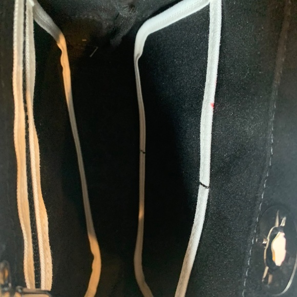 Dot Black/Cream Canvas Golf Tote Bag - Picture 7 of 7